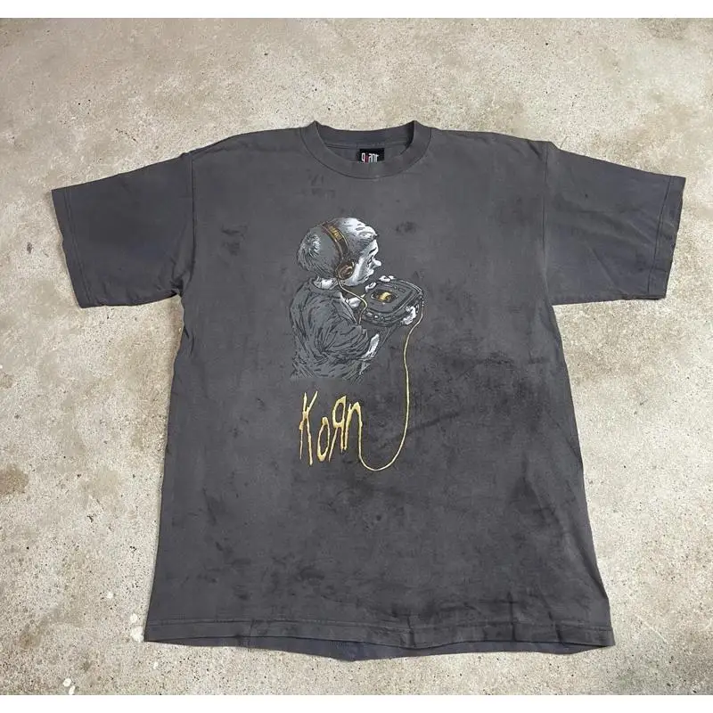 Band Tee Faded 90S - 빈티지 KORN 팔로우 더 리더 티셔츠