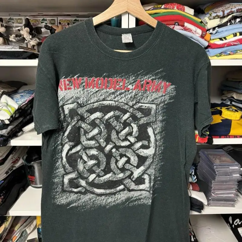Band Tee Faded 90S - 재발행된 새로운 모델 육군 90년대 빈티지