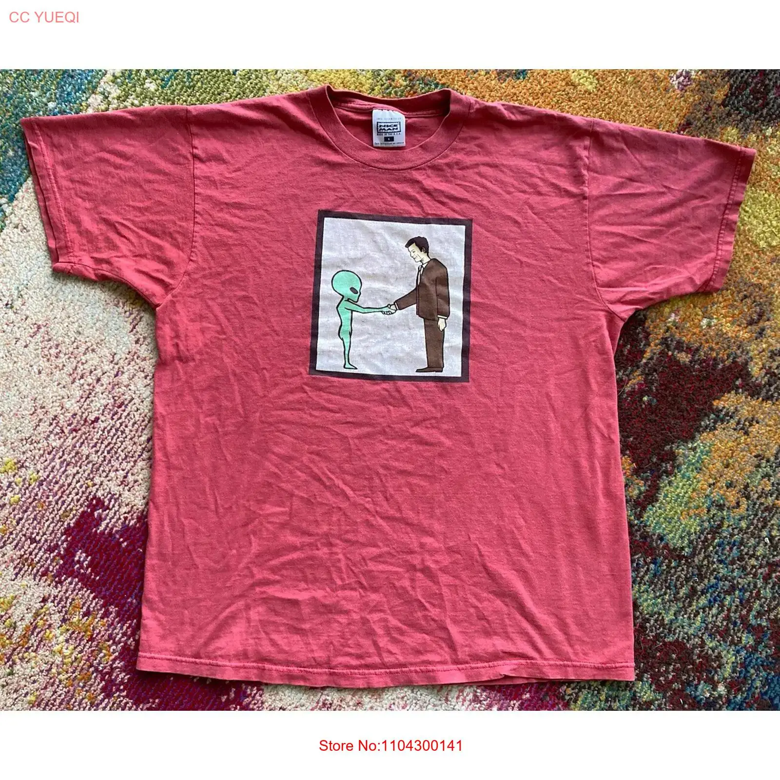 Band Tee Faded 90S - 빈티지 90년대 헬멧 밴드 티셔츠 에일리언