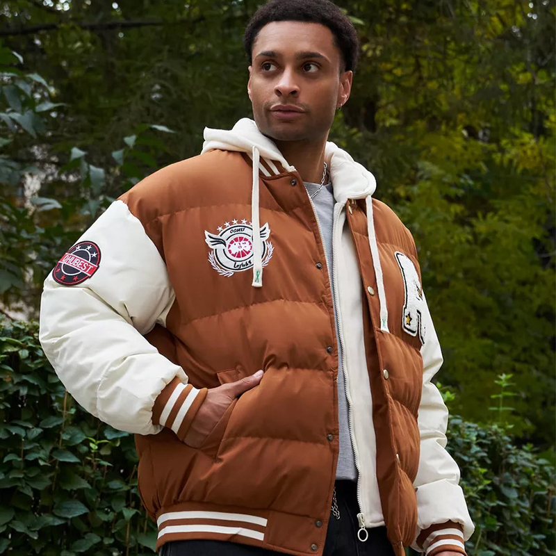 Varsity Jacket Wool - 플러스 6XL 겨울 남성용 아웃도어 방풍