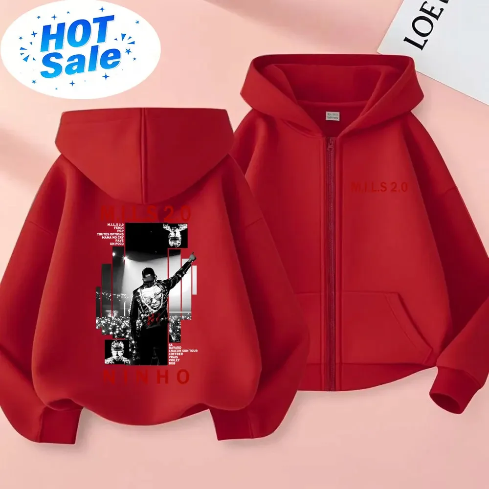 래퍼 니노 MILS 2.0 앨범 그래픽 지퍼 후드티 남 - Vintage Fashion Pop Up 리뷰 및 가격