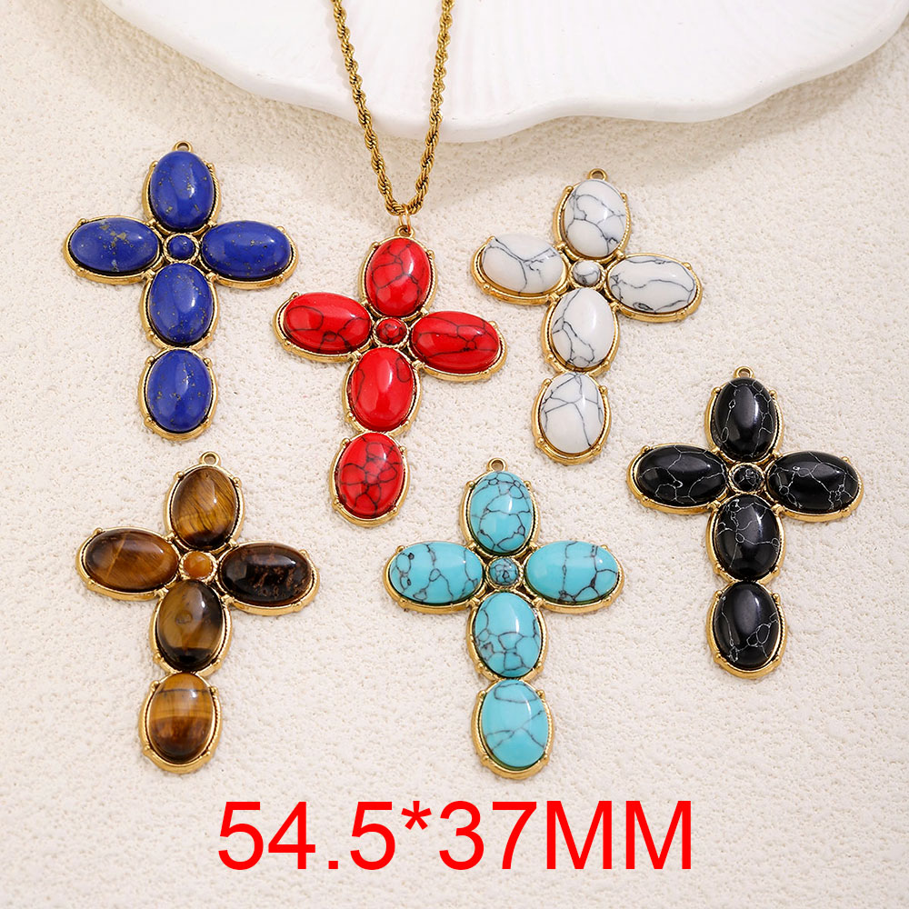 스테인리스 스틸 참 빈티지 대형 십자가 펜던트 참 장식 - Vintage Fashion Theme 리뷰 및 가격