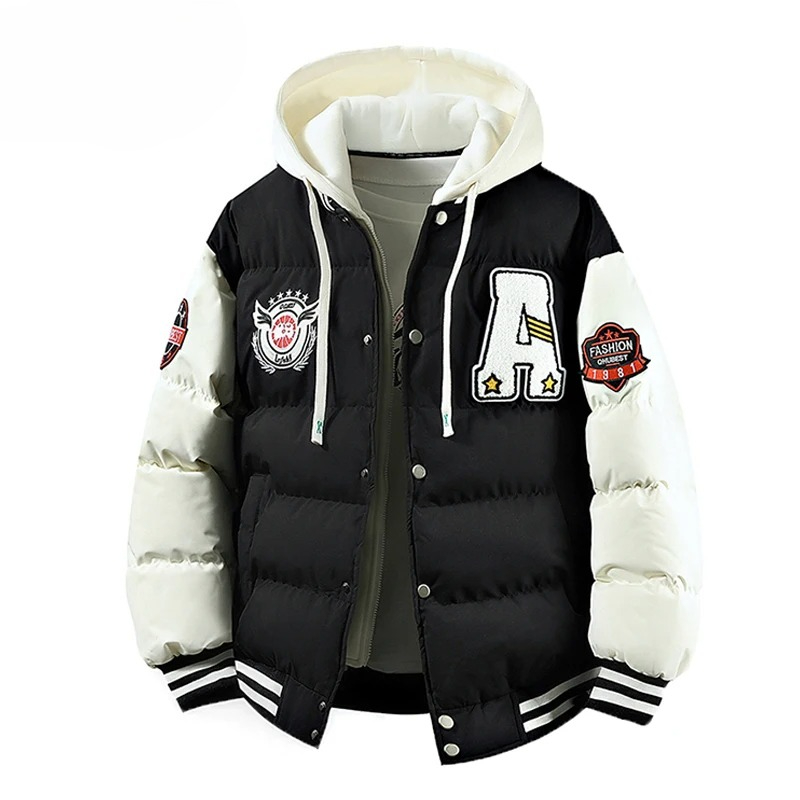 플러스 6XL 겨울 남성용 아웃도어 방풍 따뜻한 여행  - Varsity Jacket Wool 리뷰 및 가격