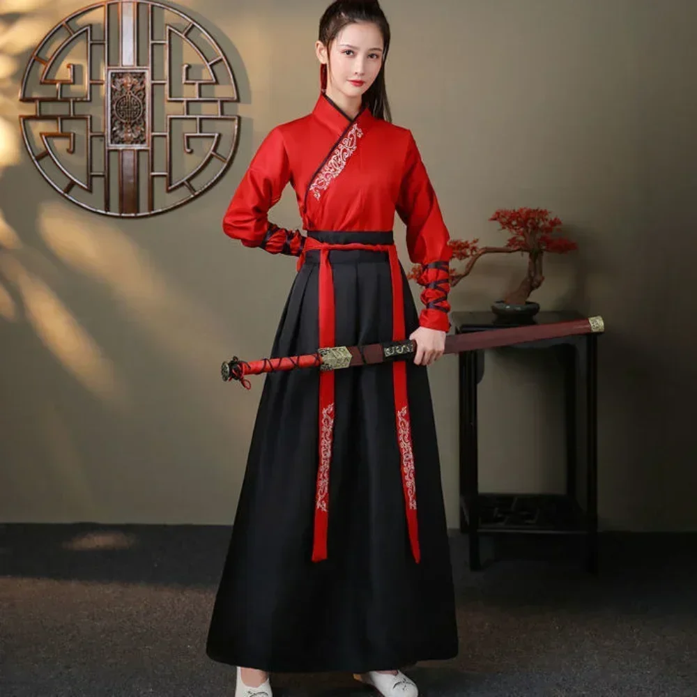 현대 Hanfu 여성 탑 스커트 2 조각 세트 남성 빈 - Vintage Fashion Pieces 리뷰 및 가격