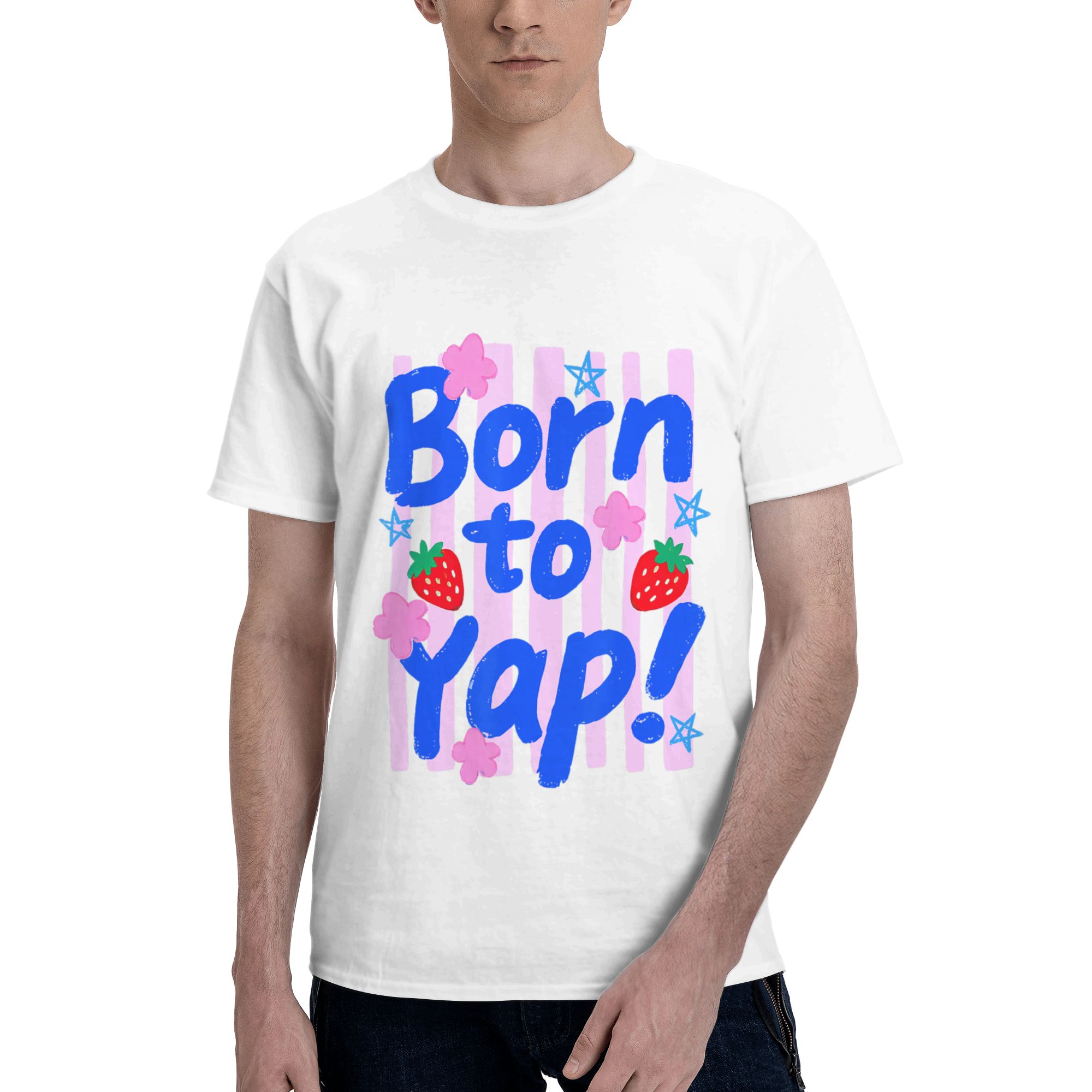 Preppy Born to Yap Stripes Fun - Vintage Fashion Gen Z 리뷰 및 가격