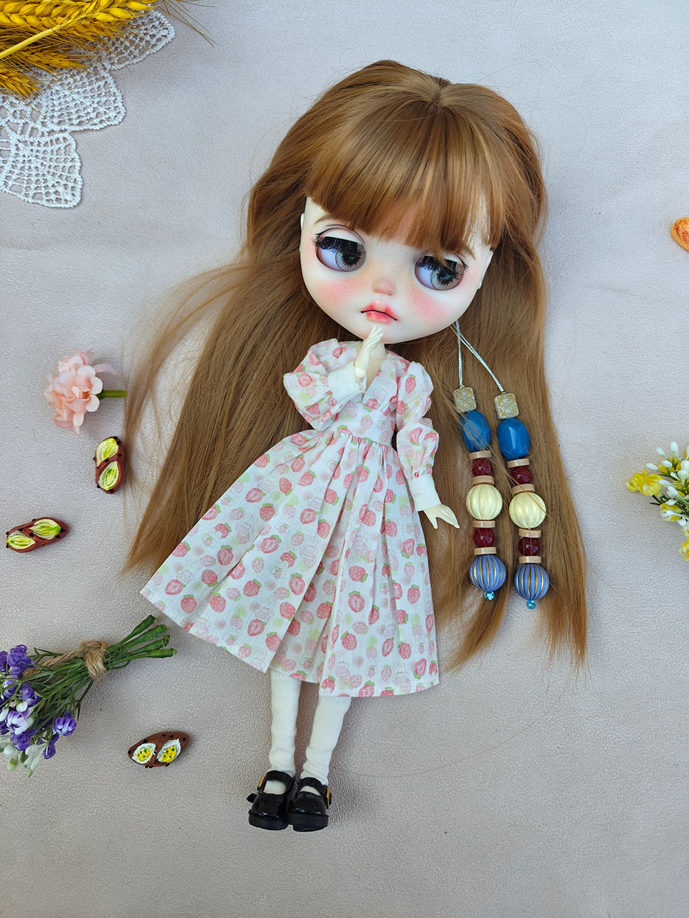 새로운 브라이스 인형 옷 빈티지 귀여운 드레스 브라이스 - Vintage Fashion Dolls 리뷰 및 가격