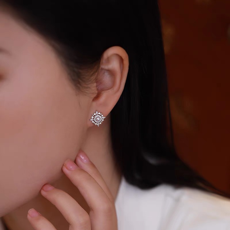여성을 위한 우아한 빈티지 해바라기 스터드 귀걸이, 라 - Vintage Fashion Center 리뷰 및 가격