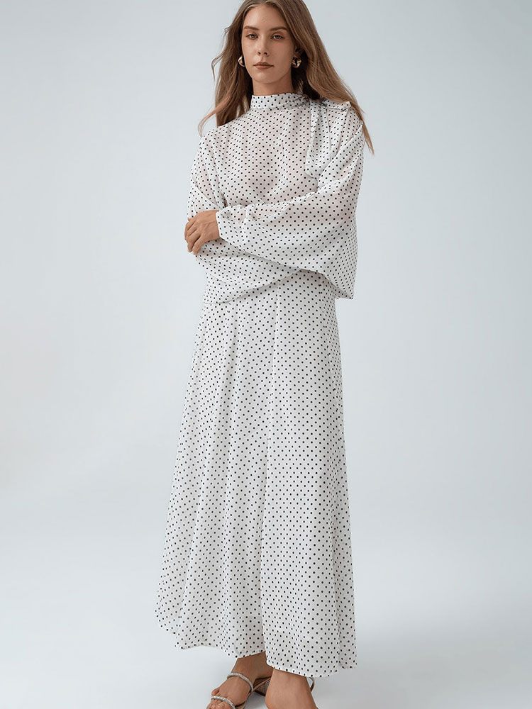 HH 빈티지 여성용 폴카 도트 수트 버블 슬리브 셔츠  - Vintage Fashion Pieces 리뷰 및 가격
