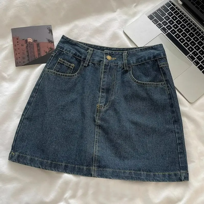 Y2K 데님 스커트 세트: 빈티지 일본 스타일 버튼 재 - Vintage Fashion Pieces 리뷰 및 가격