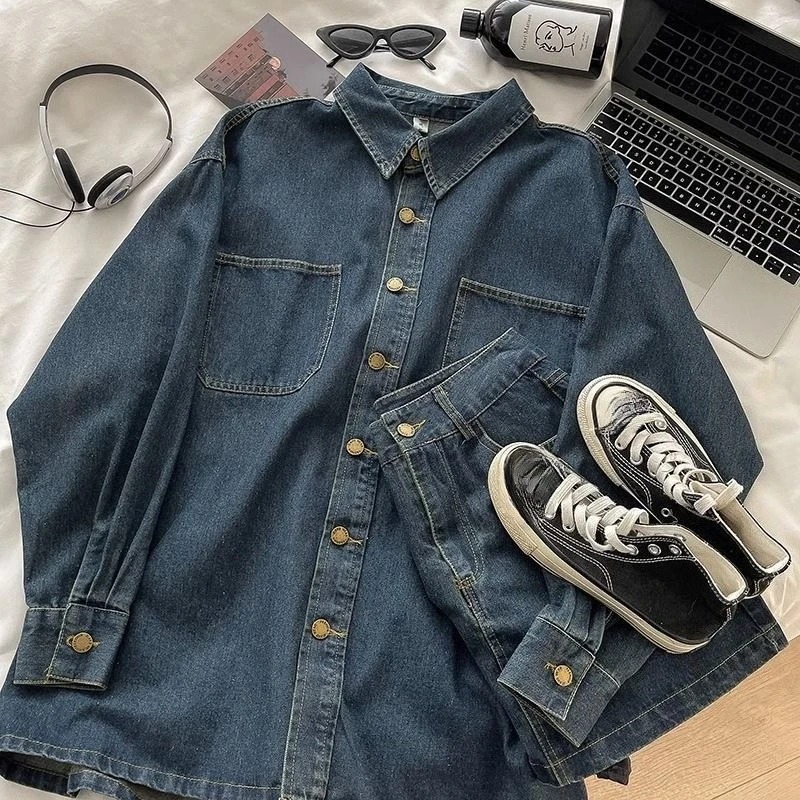 Y2K 데님 스커트 세트: 빈티지 일본 스타일 버튼 재 - Vintage Fashion Pieces 리뷰 및 가격