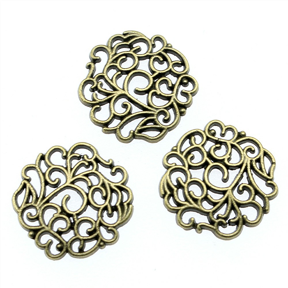 10pcs 18x18mm 2 색 골동품 실버 컬러 골동 - Vintage Fashion Nova 리뷰 및 가격