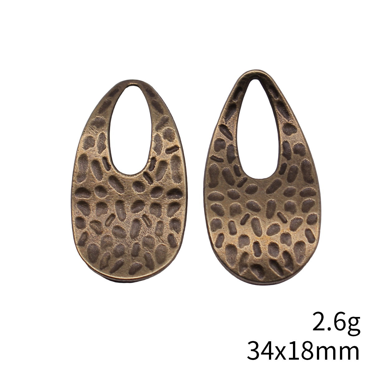 10개 34x18mm 5가지 색상 망치질 처리된 눈물방 - Vintage Fashion Nova 리뷰 및 가격
