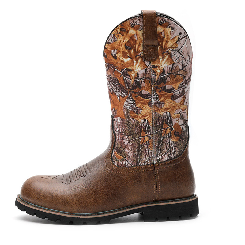 남성용 부츠 클래식 수제 자수 가죽 부츠 빈티지 웨스턴 - Vintage Fashion For Mens 리뷰 및 가격