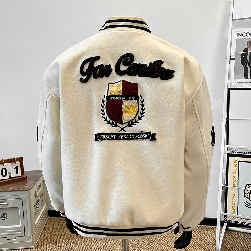 2026 봄 신상 코트 소년 자수 야구 재킷 패셔너블하 - Varsity Jacket Wool 리뷰 및 가격