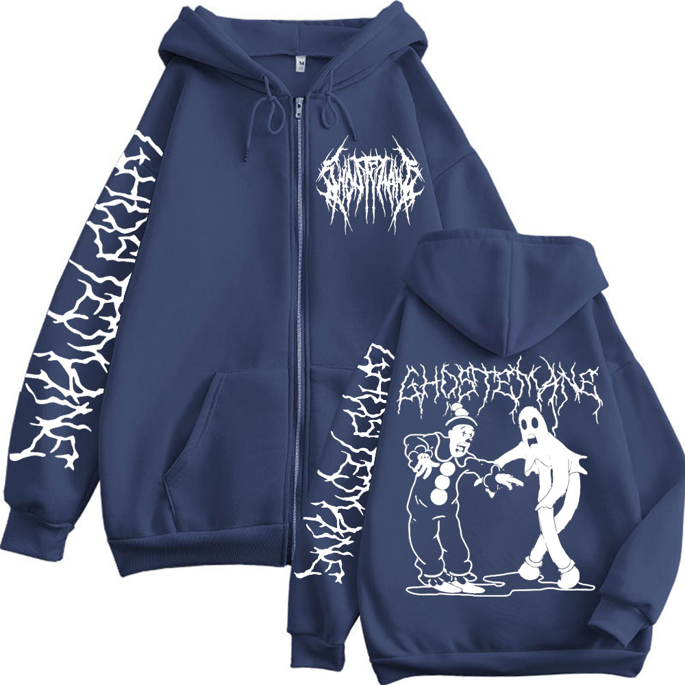 Ghostemane 프린트 지퍼 후드 메탈 록 팝 음악 - Vintage Fashion Pop Up 리뷰 및 가격