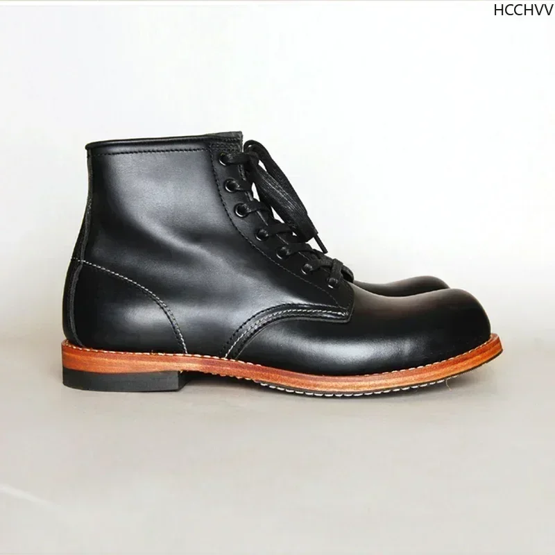 남성용 빈티지 굿이어 웰티드 정품 가죽 부츠, 수제 작 - Vintage Fashion For Mens 리뷰 및 가격