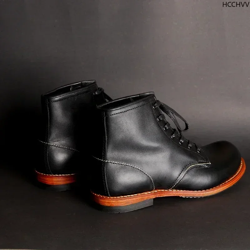 남성용 빈티지 굿이어 웰티드 정품 가죽 부츠, 수제 작 - Vintage Fashion For Mens 리뷰 및 가격