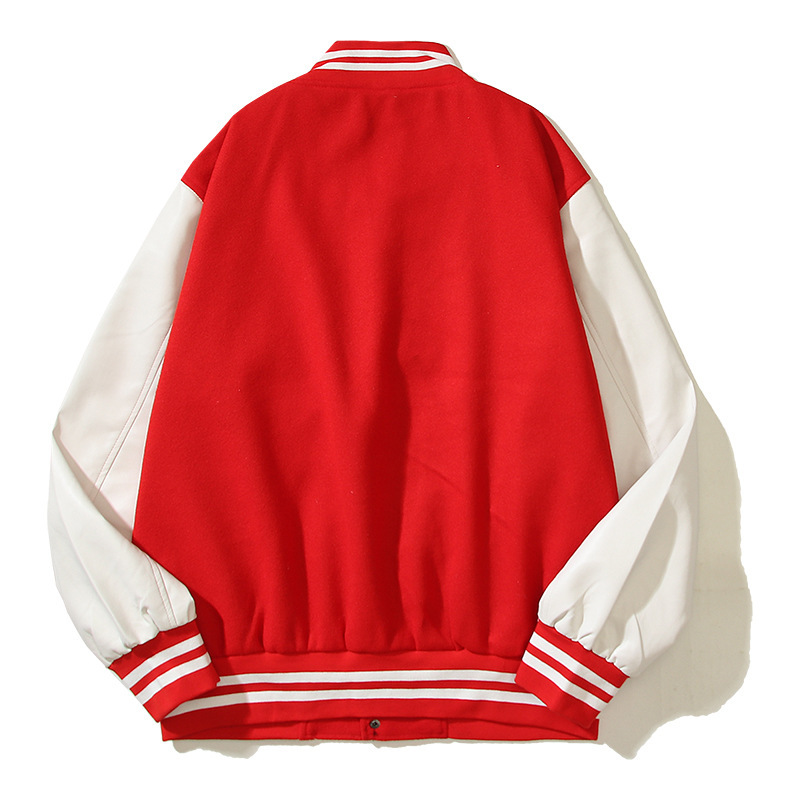 가을과 겨울 남성용 바시티 재킷 울 PU 가죽 소매 레 - Varsity Jacket Wool 리뷰 및 가격